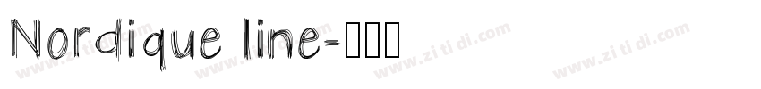 Nordique line字体转换